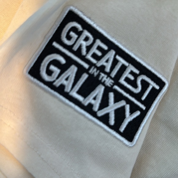 New Disney Kids Black & Cream Star Wars Long Sleeve Shirt Spirit Jersey XL (14) - Picture 5 of 9